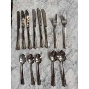 Stanley Roberts Victory Stainless Flatware 13pc Set Knives Forks Spoons Korea